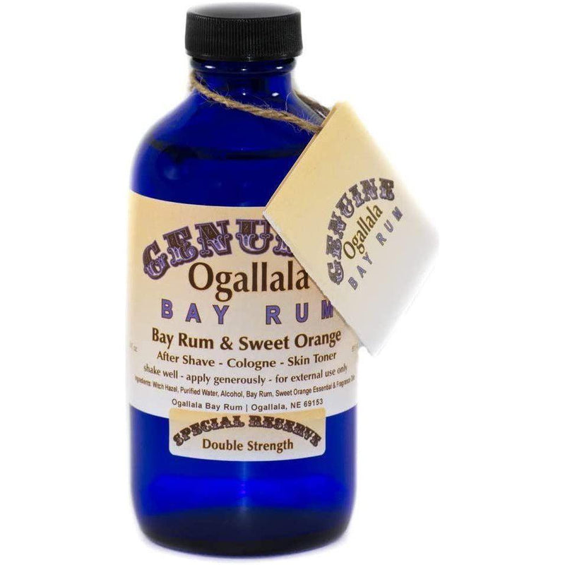 Ogallala Ogallala Bay Rum & Sweet Orange Double Strength Pre-Shave - After Shave - Skin Toner 8 Oz Pre-Shave After Shave - Skin Toner Midnight Blue