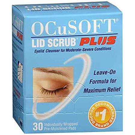 Ocusoft OCuSOFT Lid Scrub Plus 30 Pads Eye Care Product Sky Blue