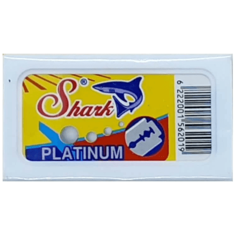Shark Shark Platinum Double Edge Safety Razor Blades - 5 Pack Razor Blades Light Gray