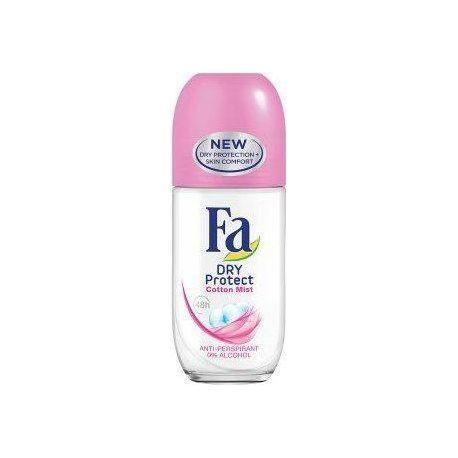 Fa Fa Roll On Dry Protect Cotton Mist 50ml Personal Care Light Gray