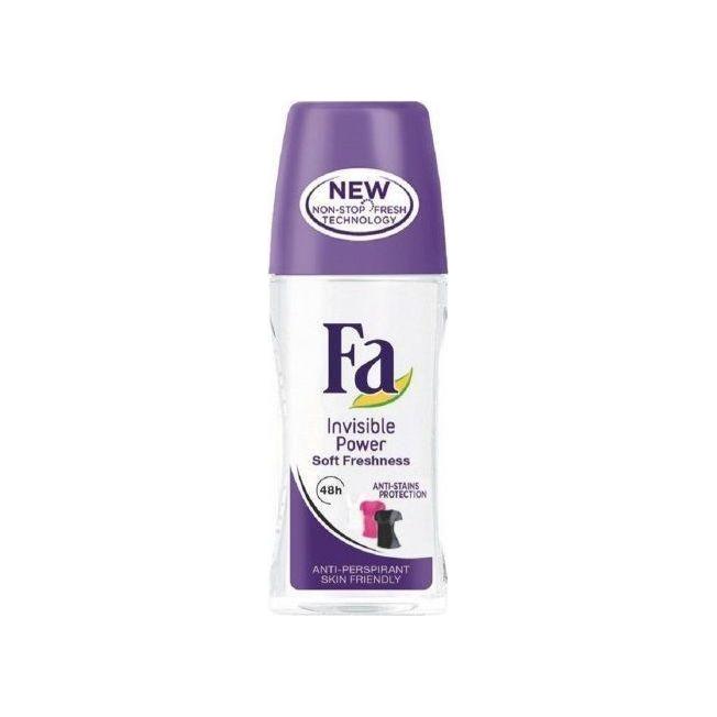 Fa Fa Invisible Power Soft Freshness Anti-Perspirant Roll On 50ml Personal Care Light Gray