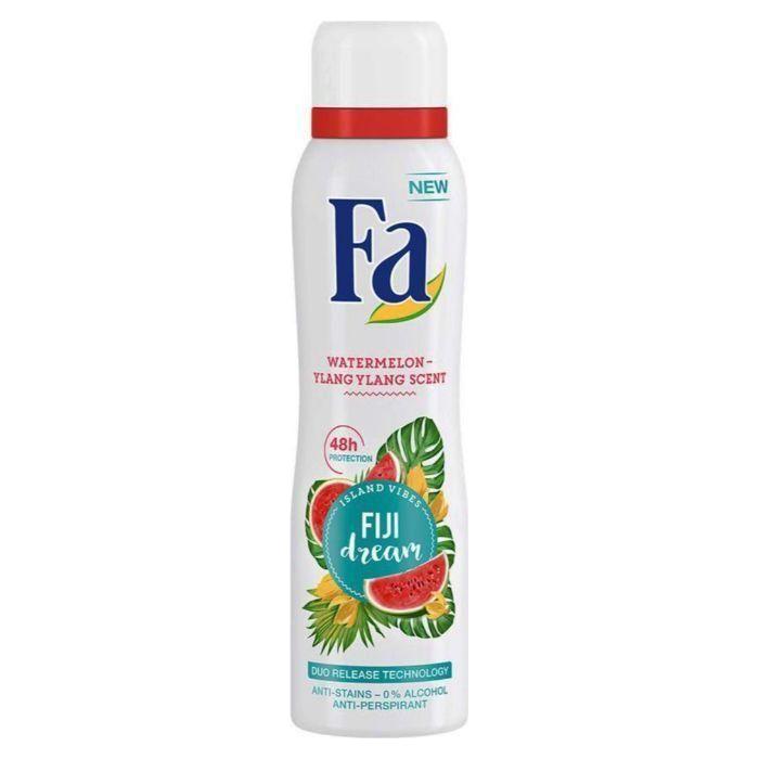 Fa Fa Fiji Dream Antiperspirant Deodorant Spray for Women 150ml Personal Care Light Gray