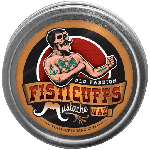 Fisticuffs Fisticuffs Original Old Fashion Strong Hold Mustache Wax 1 Oz. Tin Mustache Wax Dark Slate Gray
