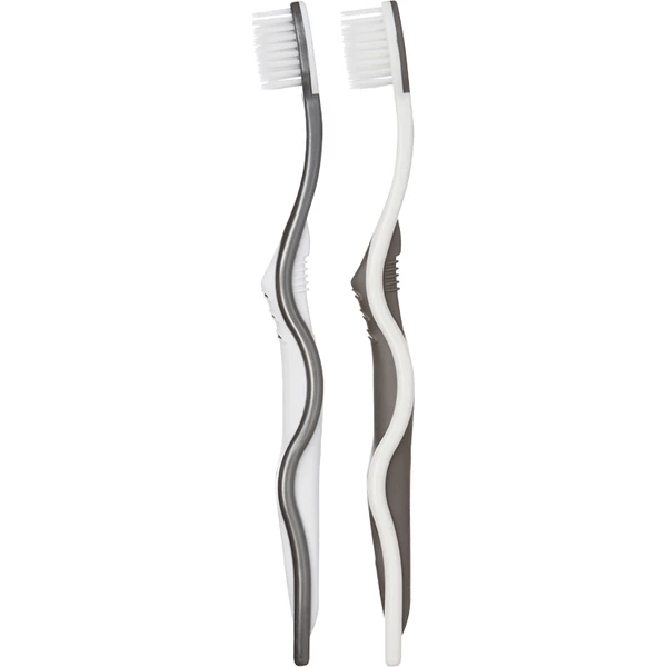 SoFresh SoFresh Soft Toothbrush W/Antibacterial Bristles Toothbrush Light Gray