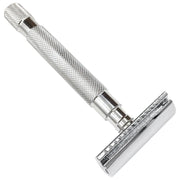Parker Parker 64S Stainless Steel Handle With Closed Comb Head Safety Razor Safety Razor Light Gray