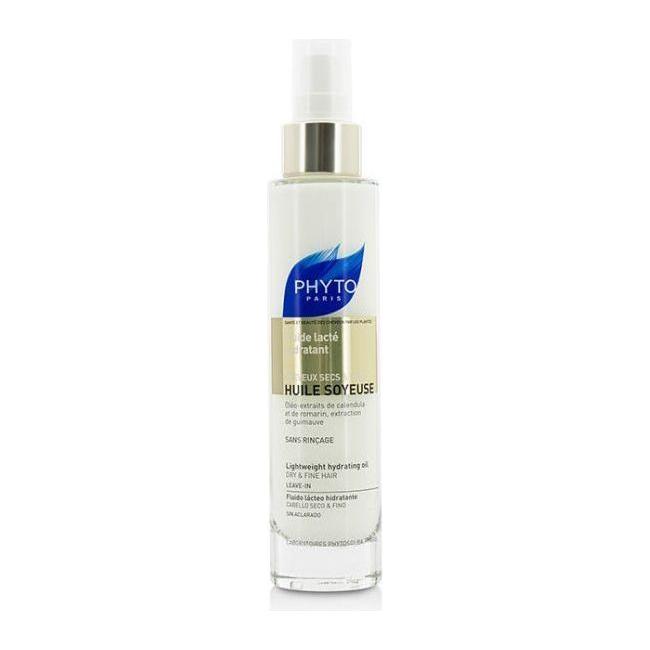 Phyto Phyto Huile Soyeuse Lightweight Hydrating Oil For Dry & Fine Hair 3.4 oz Hair Oil Light Gray