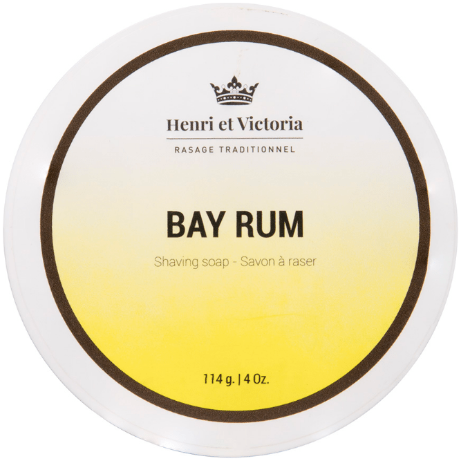 Henri et Victoria Henri et Victoria Bay Rum Shaving Soap 4 Oz Shaving Soap Dark Khaki