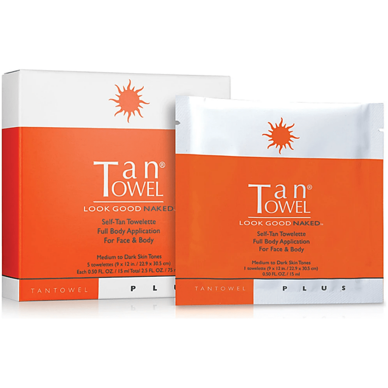 Tan Towel Tan Towel Plus Full Body Self-Tan Towelette - 5 Pack Self-Tan Towelette Lavender