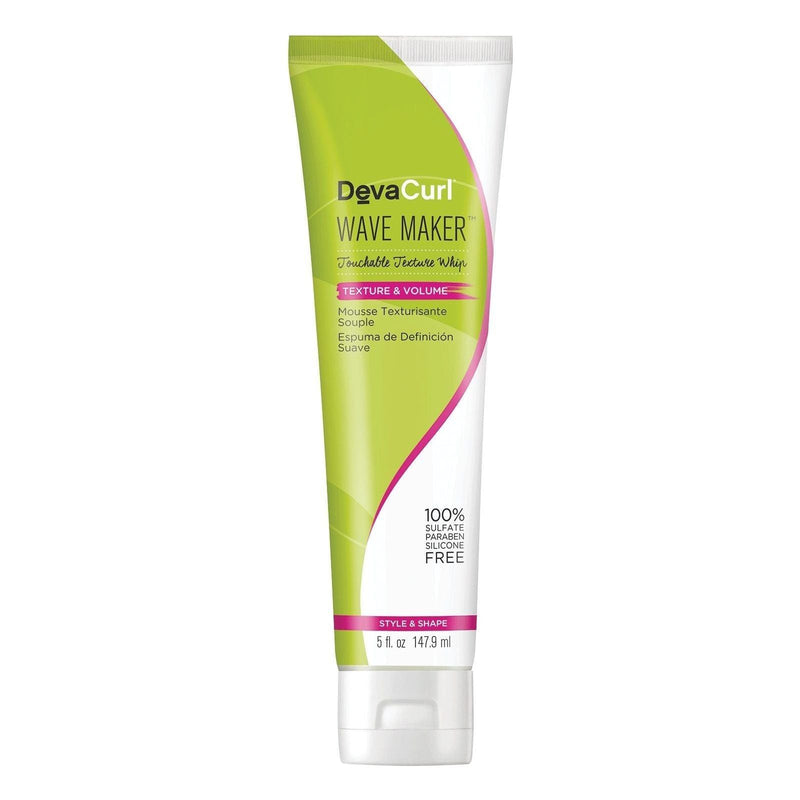 Devacurl DevaCurl Wave Maker Touchable Texture Whip 5 oz Hair Styling Product Yellow Green