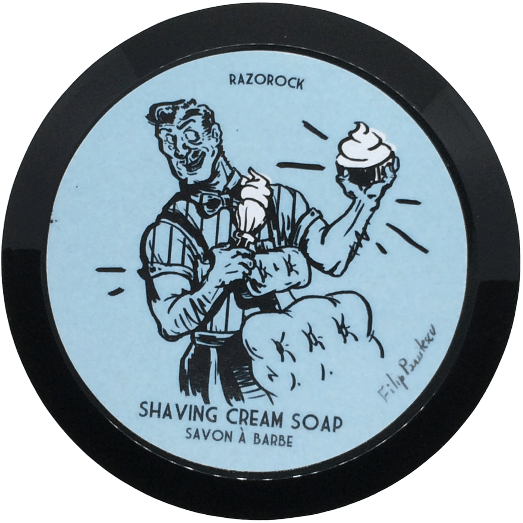 RazoRock RazoRock Blue Barbershop Shaving Cream Soap 150ml Shaving Cream Soap Black