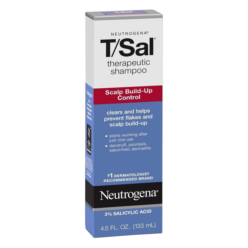 Neutrogena Neutrogena T/Sal Scalp Build-Up Control Therapeutic Shampoo 4.5 fl oz Therapeutic Shampoo Steel Blue