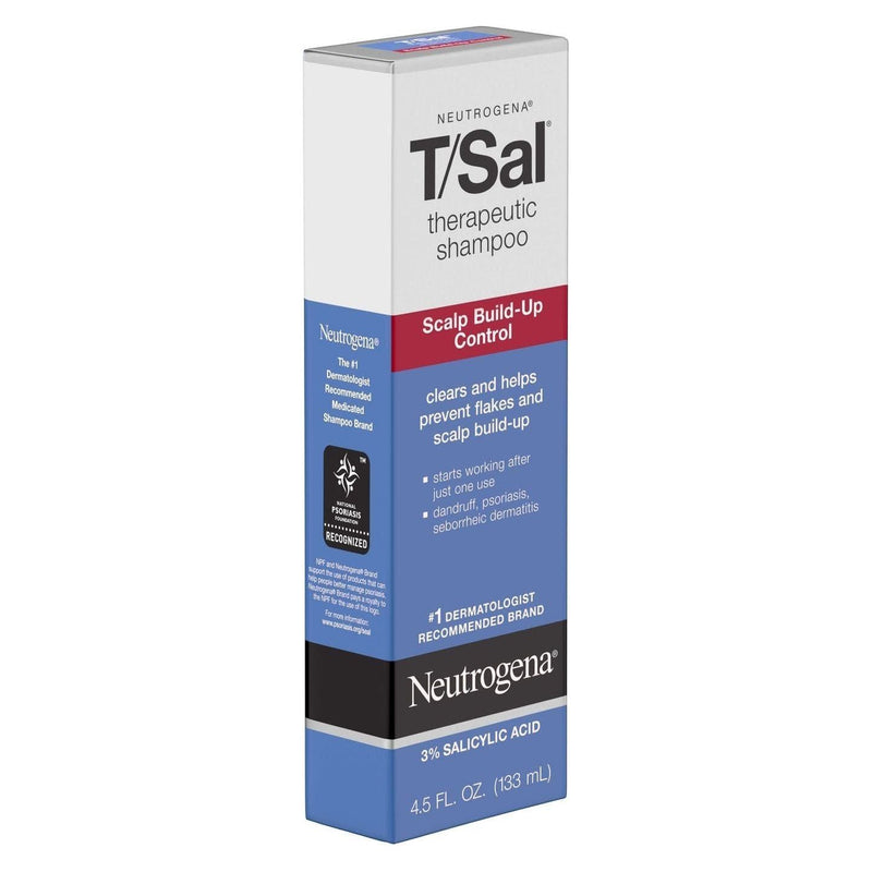 Neutrogena Neutrogena T/Sal Scalp Build-Up Control Therapeutic Shampoo 4.5 fl oz Therapeutic Shampoo Steel Blue