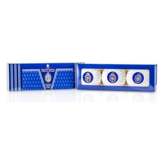 Truefitt & Hill Truefitt & Hill Trafalgar Luxury Soap (triple) 3x150g Luxury Soap Dark Slate Blue
