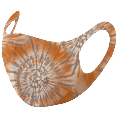 Mask4Aide Mask4Aide Reusable Unisex Face Mask Tie Dye Orange & Gray Reusable Unisex Face Mask Rosy Brown