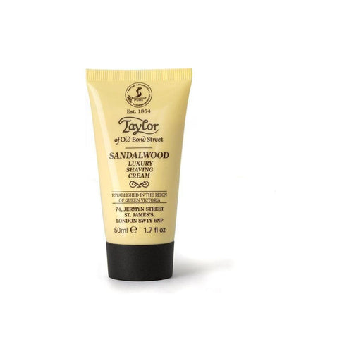 Taylor Of Old Bond Street Taylor Of Old Bond Street Sandalwood Shaving Cream Travel Tube 1.7 Oz Shaving Cream Light Goldenrod