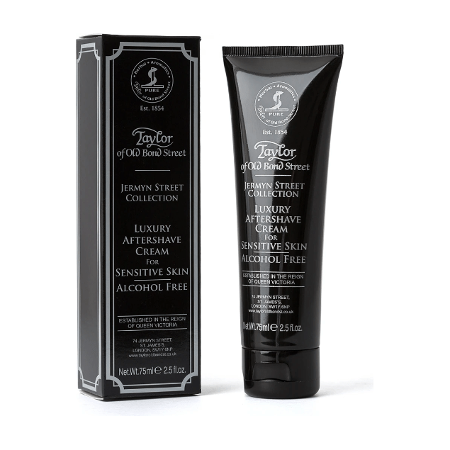 Taylor Of Old Bond Street Taylor Of Old Bond Street Jermyn Street Luxury Aftershave Cream Tube 75ml Aftershave Cream Black
