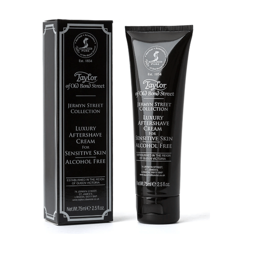 Taylor Of Old Bond Street Taylor Of Old Bond Street Jermyn Street Luxury Aftershave Cream Tube 75ml Aftershave Cream Black