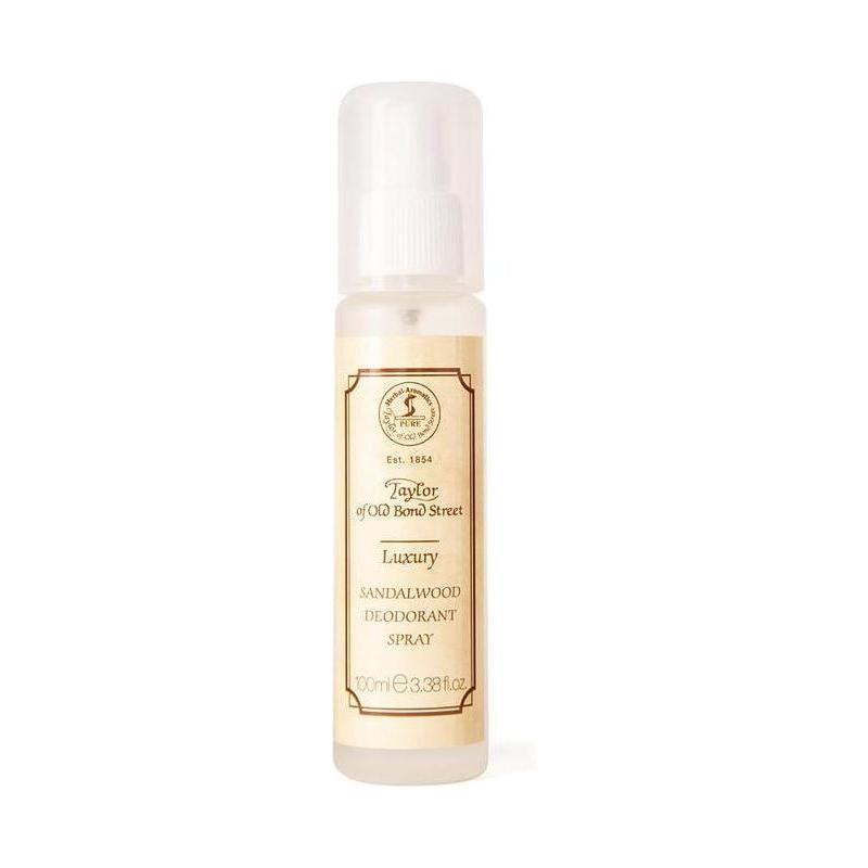 Taylor Of Old Bond Street Taylor Of Old Bond Street Sandalwood Deodorant Spray 100ml Deodorant Spray Antique White