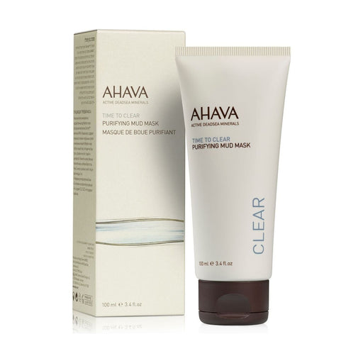 Ahava Ahava Time To Clear Purifying Mud Mask 3.4 Oz Mud Mask Light Gray