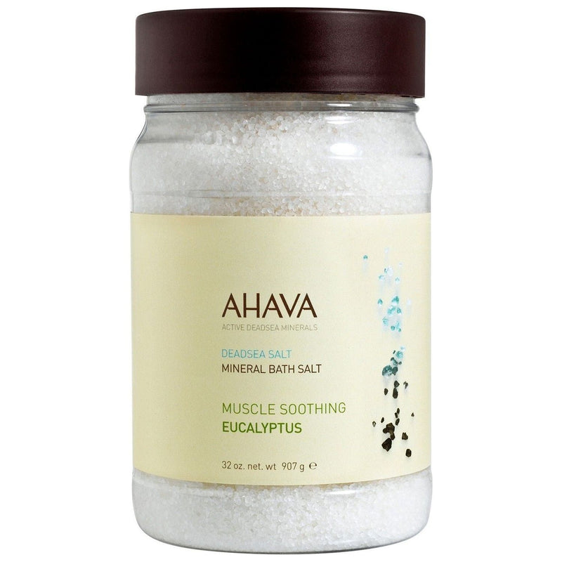 Ahava Ahava Deadsea Salt Mineral Bath Salt Muscle Soothing Eucalyptus 32.0 Oz Bath Salt Light Gray