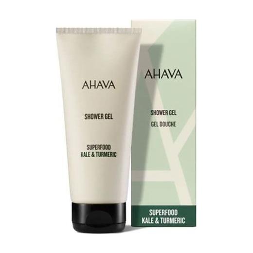 Ahava Ahava Superfood Kale & Turmeric Shower Gel 6.8 oz Shower Gel Light Gray