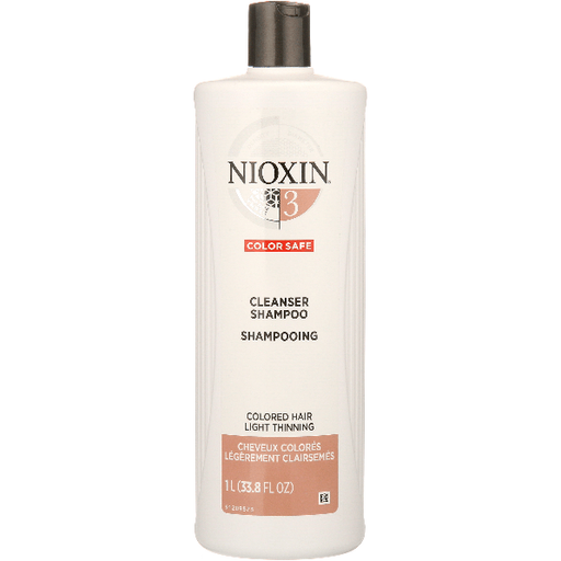 Nioxin Nioxin System 3 Cleanser Shampoo for Fine Hair 33.8 fl oz Shampoo Antique White
