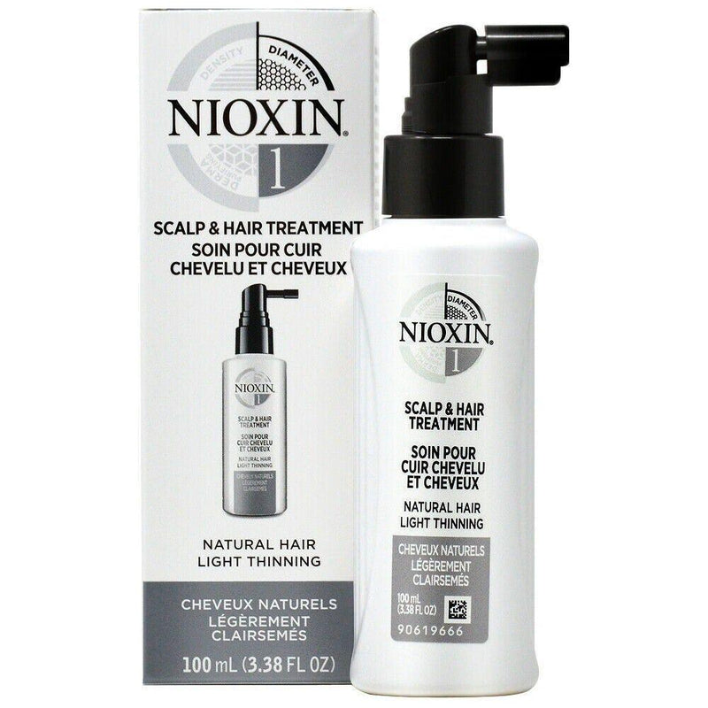 Nioxin Nioxin System 1 Scalp Treatment  Natural Hair Light Thinning 3.38oz Scalp Treatment Dark Slate Gray