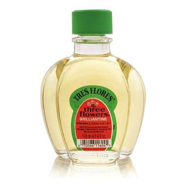 Clubman Pinaud Three Flowers Brilliantine Liquid 4 oz Hair Brilliantine Liquid Wheat