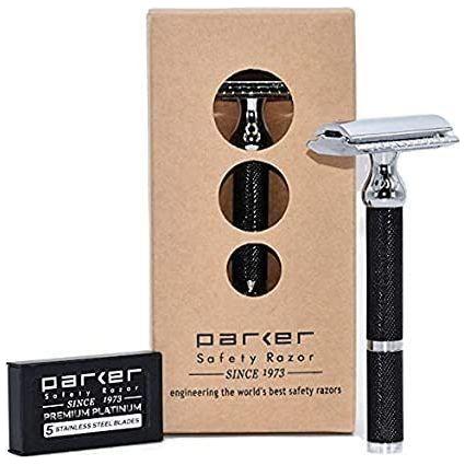 Parker Parker 71R Heavyweight Three Piece Double Edge Safety Razor Safety Razor Tan
