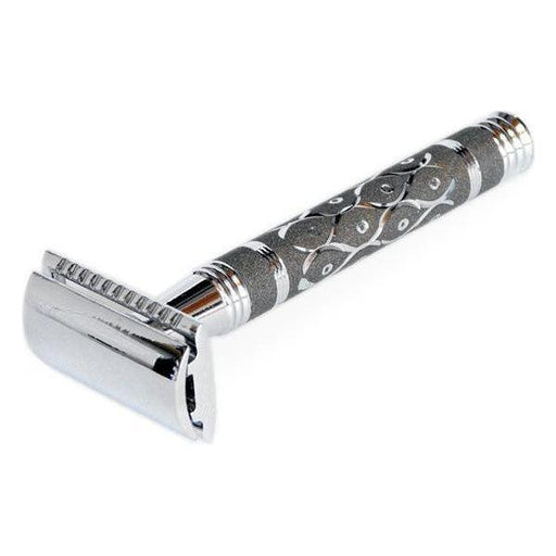 Parker Parker 65r Three Piece Heavyweight Double Edge Safety Razor Safety Razor Light Gray