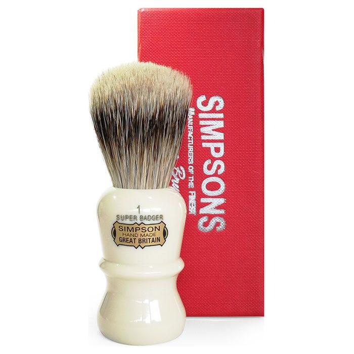 Simpsons Simpsons Emperor 1 Super Badger Hair Shaving Brush Shaving Brush Maroon