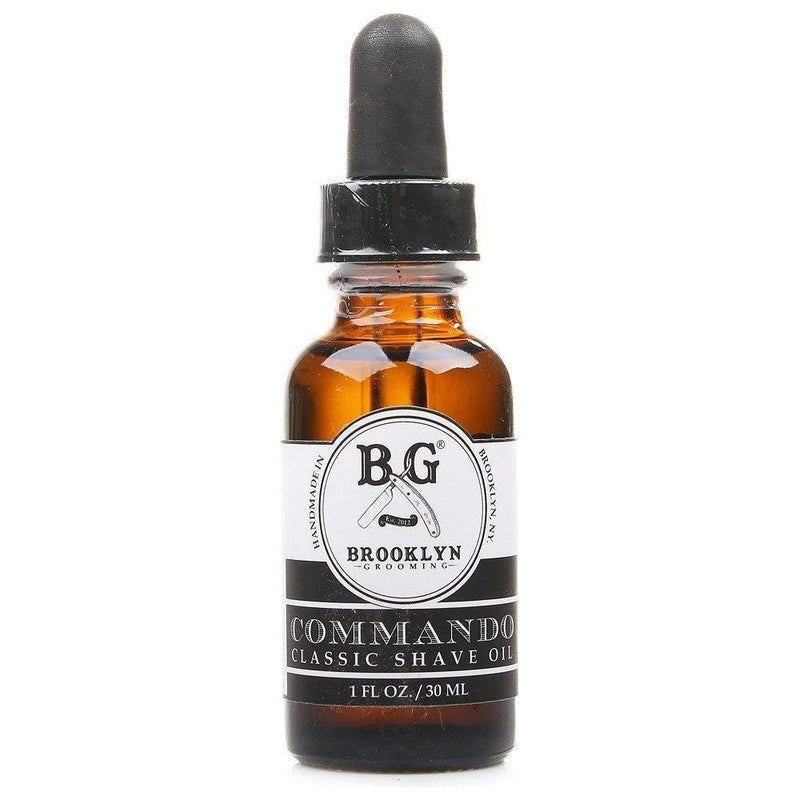 Brooklyn Grooming Brooklyn Grooming Classic Shaving Oil Commando 1oz Shaving Oil Light Gray
