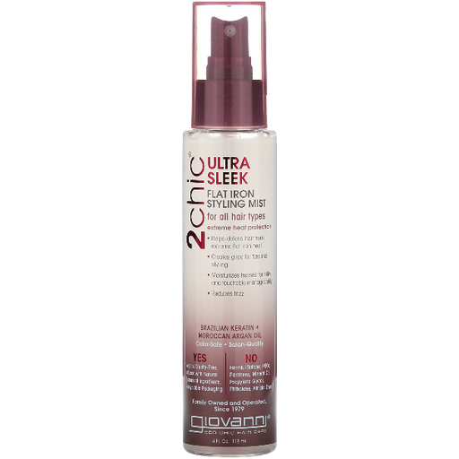Giovanni Giovanni 2 Chic Flat Iron Styling Mist 4 oz Hair Styling Mist Light Gray