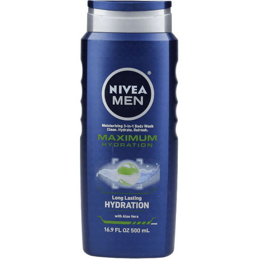 Nivea Nivea Men Maximum Hydration 3-in-1 Body Wash 16.9 oz Body Wash Dark Slate Blue