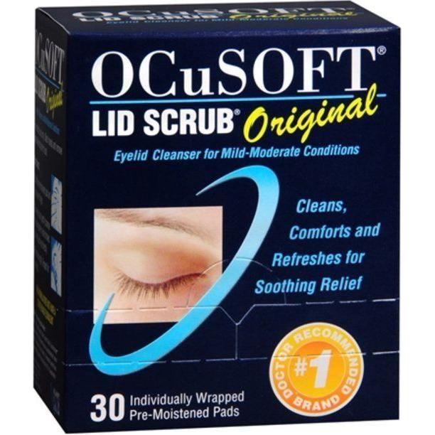 Ocusoft OCuSOFT Lid Scrub Original 30 Pads Eye Care Product Tan