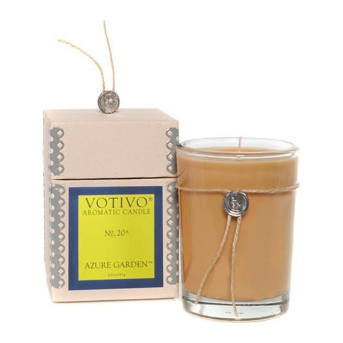 Votivo Votivo Aromatic Candle Azure Garden 6.8oz Aromatic Candle Tan