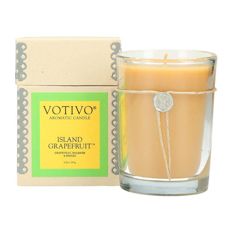 Votivo Votivo Aromatic Candle Island Grapefruit 6.8oz Aromatic Candle Tan