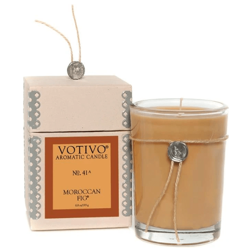 Votivo Votivo Aromatic Candle Moroccan Fig 6.8oz Aromatic Candle Dark Khaki