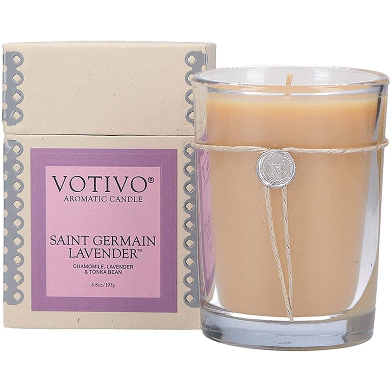 Votivo Votivo Aromatic Candle Saint Germain Lavender 6.8oz Aromatic Candle Gray