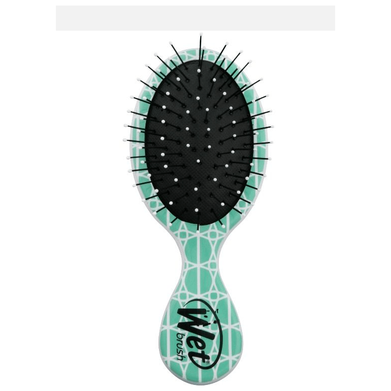 Wet Brush Wet Brush Mini Detangler - Lattice Teal Hair Brush Black