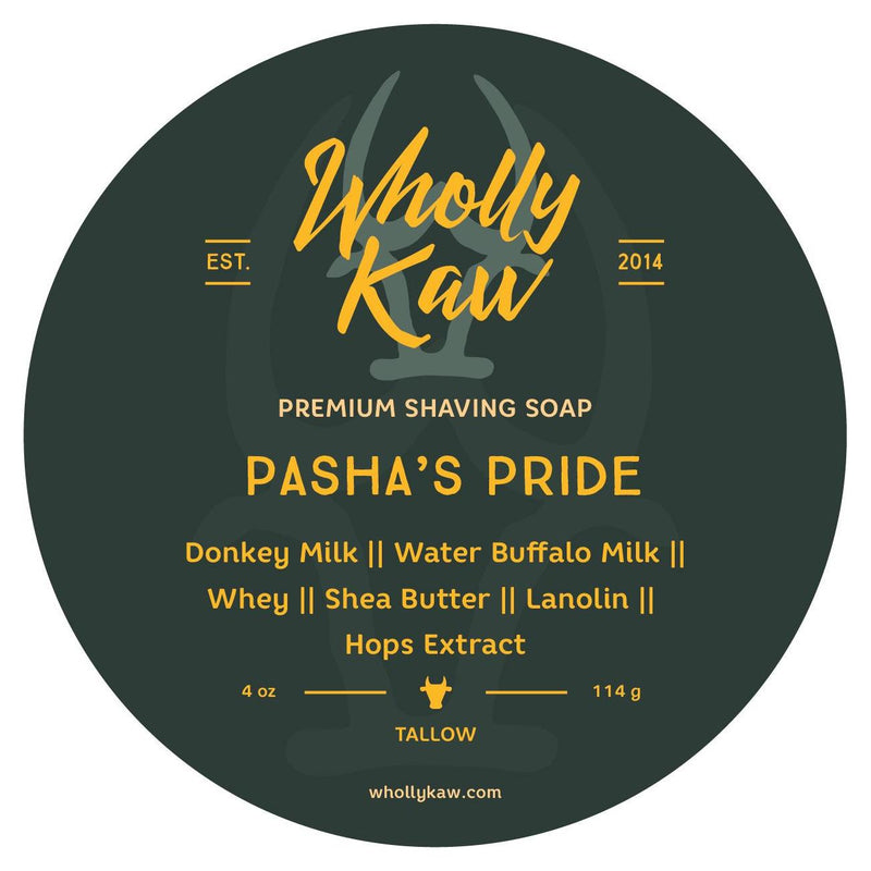 WhollyKaw Wholly Kaw Pasha's Pride Shaving Collection Shaving Set Dark Slate Gray Shaving Soap 4 oz