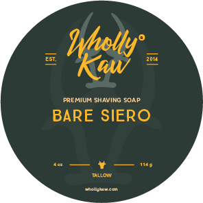 WhollyKaw Wholly Kaw Bare Siero Tallow Shaving Soap 4 Oz Shaving Soap Dark Slate Gray