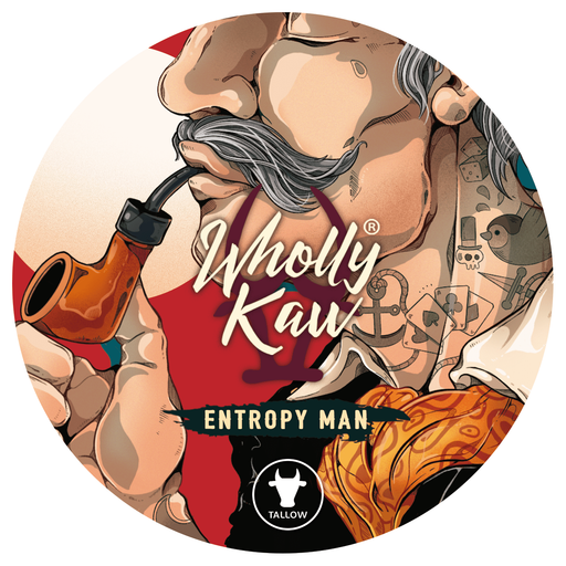 WhollyKaw Wholly Kaw Entropy Man Shaving Collection Shaving Set Rosy Brown Tallow Shaving Soap 4 oz,Vegan Shaving Soap 4 oz