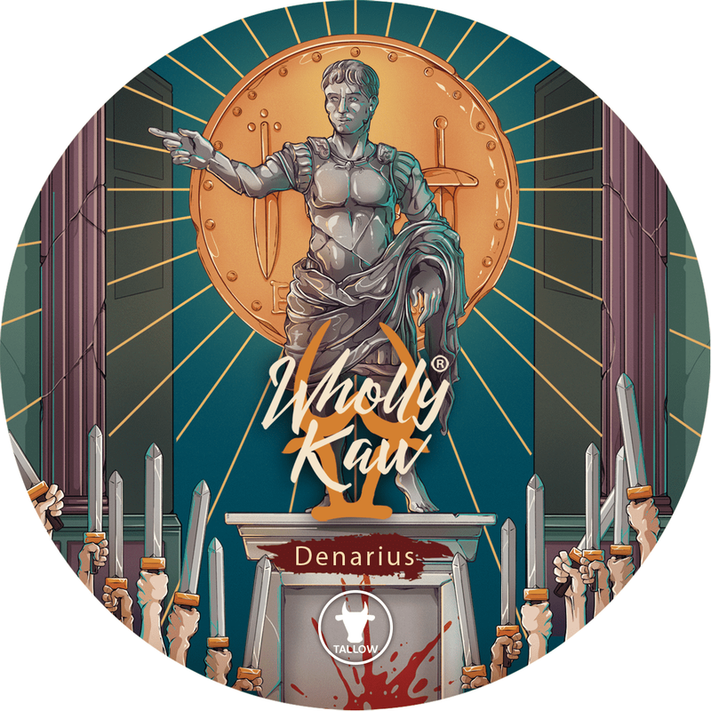 WhollyKaw Wholly Kaw Denarius Shaving Collection Shaving Set Dark Slate Gray Tallow Shaving Soap4 oz,Vegan Shaving Soap 4 oz