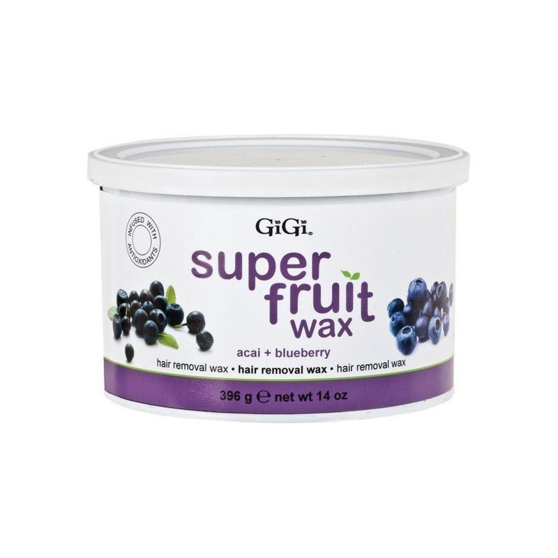 GiGi Gigi Super Fruit Wax With Acai + Blueberry 14 Oz Hair Removal Wax Lavender