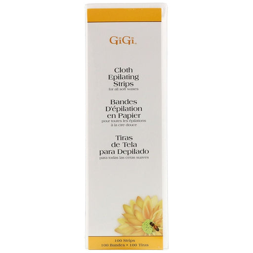 GiGi Gigi Large Cloth Epilating Strips 100 Pack Epilating Strips Light Gray