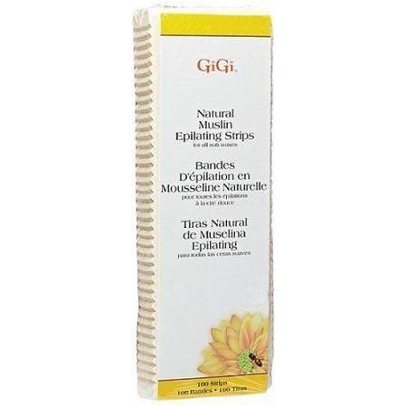 GiGi Gigi Natural Epilating Strips Large ( 3" X 9" ) 100 Strips Epilating Strips Light Gray