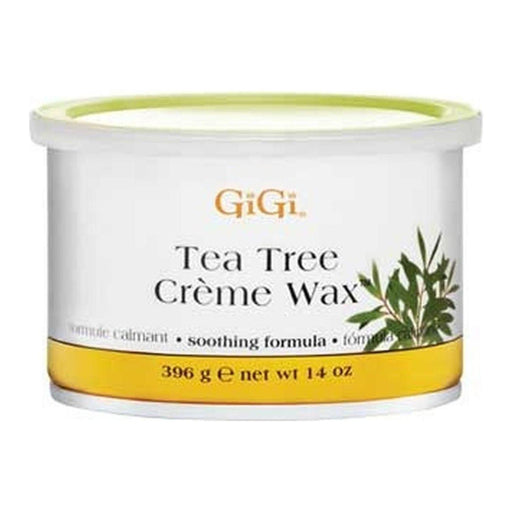 GiGi Gigi Tea Tree Creme Wax 14 Oz Waxing Cream Beige