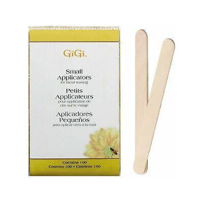 GiGi Gigi Small Applicators For Facial Waxing 100 Sticks Waxing Applicators Light Gray
