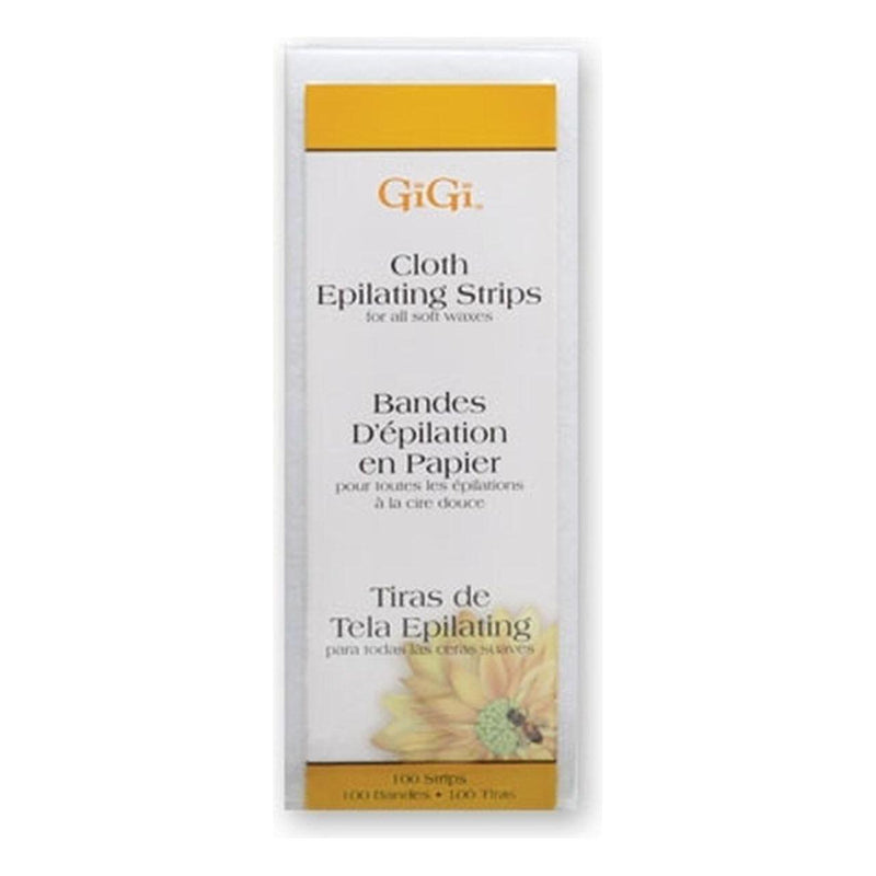 GiGi Gigi Cloth Epilating Strips Small (1.75" X 4.5") 100 Strips Epilating Strips Light Gray